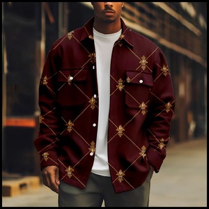 American Vintage Men's New Casual Jacket Coat Primavera Otoño Moda Bolsillos Cargo Coats Street Wear Hombre Chaqueta de caza - Product Image 5