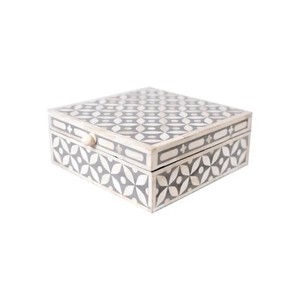 Cajas de Madera de Estilo Americano LAMETIERARTZ con Acabado Pulido, Color Personalizado, Incrustaciones con Patrón Floral Rosa, Cajas para Joyería y Regalos - Product Image 6