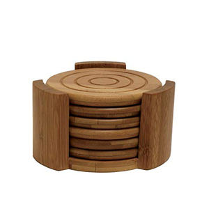 Support de dessous de verre en bois, sous-verres pour table basse, sous-verres de protection de table pour bureau de ferme, bar - Product Image 5