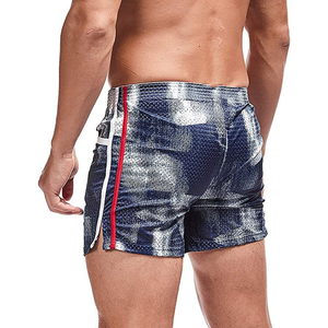 Pantalones cortos de baloncesto de sublimación de malla suave, cómodos, personalizados, decentes, OEM, pantalones cortos de natación estampados para hombre, para correr - Product Image 5