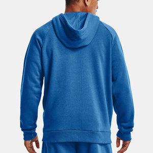 Zipper 100% Cotton Fleece Plain Hoody Jacket Men Sports Full Zip up Gym Hoodies Jacket Wholesale Price Zipper Jackets - Product Image 2