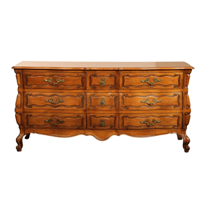 Mueble de Almacenamiento Clásico de Madera Maciza con Frentes de Cajones Tallados, Elegante Mueble para Sala de Estar - Product Image 1
