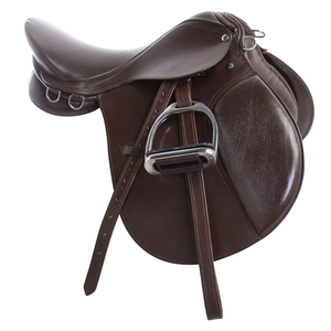 Cavallo con sella Endurance in vera pelle da cavallo nuovo Design per un cavallo comodo per il cavallo con Logo personalizzato - Product Image 1