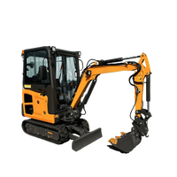BITSMANN BSM18 Mini-excavatrice compacte de 1,8 tonne certifiée CE à vendre Fournisseur chinois Minikoparka à louer Moteur principal