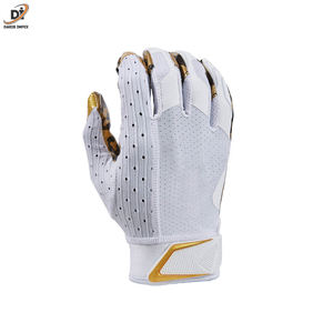 Gants de football américain super collants en cuir avec impression de logo personnalisé, meilleure prise en main pour une utilisation sportive, au prix de gros - Product Image 2