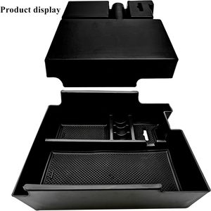 Organizador de consola central, caja de almacenamiento <span class=keywords><strong>Interior</strong></span> apta para <span class=keywords><strong>Ford</strong></span> <span class=keywords><strong>Explorer</strong></span> 2019-2012, accesorios, reposabrazos, bandeja de almacenamiento secundaria - Product Image 4