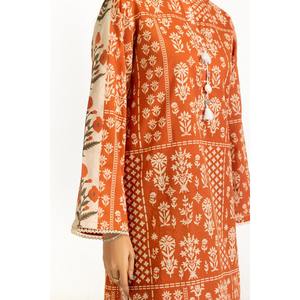 Conjunto Casual Bohemio para Mujer IUSTTS-1102, Top Corto y Pantalones Cortos de Gasa Estampada para Primavera/Verano - Product Image 4