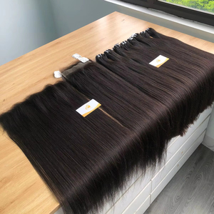 คุณภาพสูง!! ผมดิบ100% เส้นผมสำหรับคนทำหนังกำพร้าแบบเต็มศีรษะจากซัพพลายเออร์เวียดนาม - Product Image 1