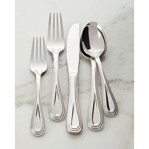 Personnaliser Argent Nickle Acier Inoxydable Plat Incroyable Poignée Couverts Couteau Cuillère Fourchette Couverts Ensemble Fabricant - Product Image 3