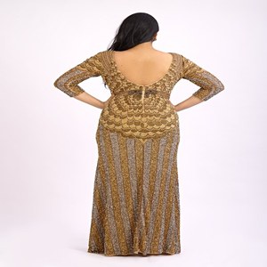 Elegant Womens Evening Gown with Design Long Dress Formal Party Dress for Weddings Galas and Special Occasions from India - Product Image 5