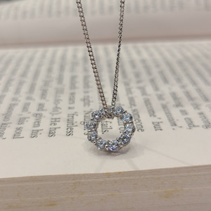 Personalizado 925 Estrella de Plata y forma de corazón Cubic Zirconia Sone joyería de moda colgante collar para mujeres Vietnam fabricante - Product Image 6