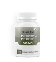 Compléments alimentaires à base de probiotiques Lactobacillus pour la santé intestinale, marque privée, 150 capsules prébiotiques à base de plantes, soutien immunitaire, usage adulte, ODM