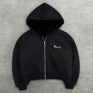 New Winter Trending Stylish Reversible <b>Men</b> <b>Zipper</b> <b>Hoodie</b> Custom Design Breathable Heavyweight GSM Fabric <b>Men</b> <b>Hoodie</b> - Product Image 3
