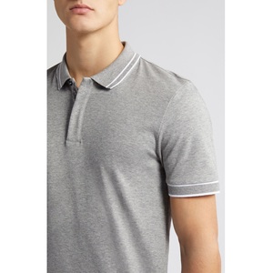Camiseta de Golf de Manga Corta para Hombre, de Alta Calidad, Corte Regular, Tejido de Punto, Diseño Sólido, Botones, Secado Rápido, Personalizable - Product Image 6
