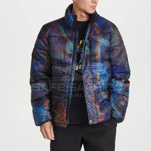 Chaqueta acolchada transpirable de calidad superior superventas Venta directa de fábrica con cuello levantado para invierno - Product Image 4