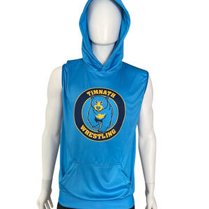 Custom Made Men's Luxury Screen Printing <b>Sleeveless</b> <b>Hoodie</b> Multi-Color 100% Cotton Trending Winter Oem Service - Product Image 2