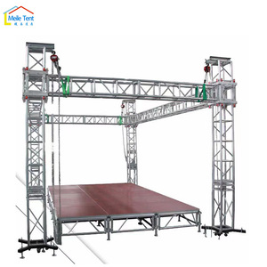 Podio de escenario de aluminio <span class=keywords><strong>para</strong></span> eventos al aire libre Plataforma de fácil instalación Plataforma de escenario portátil <span class=keywords><strong>para</strong></span> conciertos Iglesia Exposiciones de bodas - Product Image 1