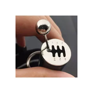 Porte-clés coloré anti-stress à 6 vitesses avec levier de vitesse en métal, accessoire pour clés de voiture - Product Image 1