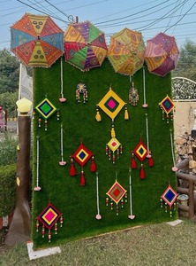 Decoraciones Colgantes con Forma de Cometa Tradicional para Bodas, Haldi, Mehndi, Telón de Fondo Floral, Decoraciones de Pared para Templos, Diwali, Eid - Product Image 3