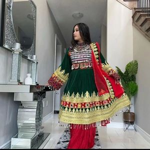 Traditional Clothing Handmade Afghani <b>Dress</b> High Quality Best Material Afghan Vintage Women <b>Dresses</b> 0713 - Product Image 4