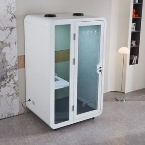 Solo Office Sound Booth Pod Audio Privacy, Mobile Roller with Desk LED Light - Product Image 4