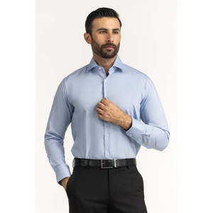 Camisas Casuales para Hombre, Corte Moderno FS-LAF25-330, 100% Algodón, Antiarrugas, Popelina y Chambray, Camisas de Negocios para el Trabajo - Product Image 1