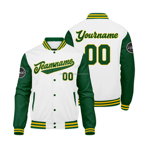 Custom Varsity Jacket MCACVJ-89 Embroidered Brand Name Wool Leather Combination Stand Collar with Front Logo for <b>Promotions</b> - Product Image 1