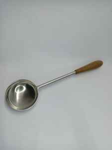 Durable Mirror Polished Salad Serving Set Stainless Steel with <b>Vintage</b> Wooden Handle Sustainable Wedding Server Set - Product Image 5