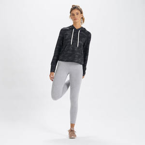 Sweat à capuche en coton régulier pour femme de haute qualité Logo personnalisé sans ficelle broderie épaisse solide décontracté un ensemble 300g - Product Image 4