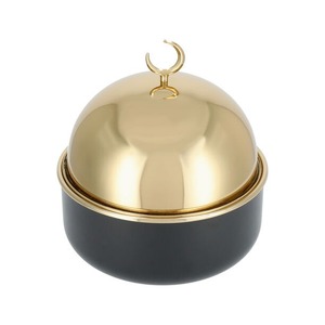 Meilleures ventes Couvercle de chauffe-plats en acier inoxydable de qualité supérieure noir de 30cm de diamètre Maison écologique Hôtel Restaurant - Product Image 6