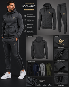 Men Acid Wash Summer Solid 2 in 1 Tracksuit Zip up <b>Hoodie</b> Jogger Pants Breathable Stretch Sportswear Casual Wear - Product Image 4
