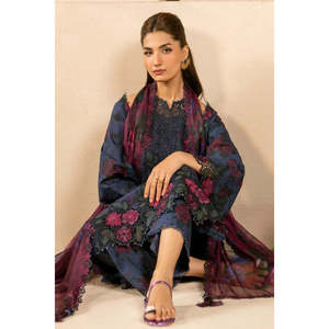 Iznik Summer Festive <b>Eid</b> A-Line Dress-EFL-12-TC-1282 - Product Image 4