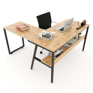 Gaming <b>Computer</b> <b>Desk</b> with Integrated Iron Frame Shelf & Drawer Easy Assembly CD68014 - Product Image 2