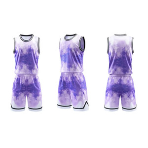 Maillots et shorts de basket-ball de haute qualité pour hommes personnalisés ensemble respirant avec logo imprimé uniformes vierges en gros - Product Image 1
