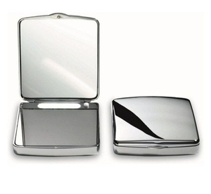 Espejo compacto de diseño clásico para maquillaje, Mini espejo de bolsillo de metal, forma redonda, barato, pequeño, compacto, de viaje - Product Image 5