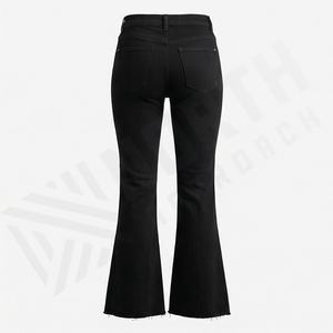 Premium Quality <b>Women's</b> <b>Stretchy</b> Pants Flare Denim Breathable New Arrival Fashion Wear OEM Serviced Streetwear Ladies <b>Jeans</b> - Product Image 2