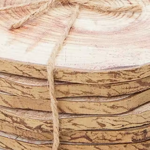 Posavasos de madera maciza hecha de madera natural personalizada para posavasos de piedra, suministros a granel disponibles por artesanía de media luna - Product Image 3