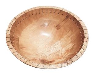 Tazón de Madera con Acabado Negro de Calidad Duradera para Mesa de Comedor, Decorativo y para Servir Ensaladas y Frutas - Product Image 5