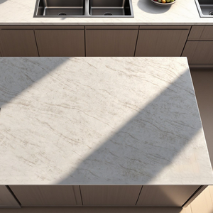 เคาน์เตอร์3D หินควอตซ์เทียมขัดด้วยมือสำหรับโรงแรมตู้ครัวโต๊ะเครื่องแป้ง - Product Image 1