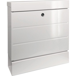 NewYork 850 W H.405mm W.364mm D.110mm White <b>Galvanized</b> STA Mailbox Set - Product Image 1