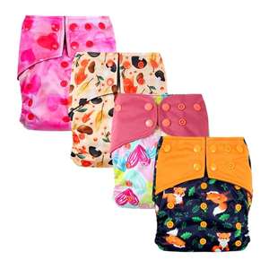 Natucare BSCI Vente en gros Nouveau-né Bébé Utilisation de <span class=keywords><strong>nuit</strong></span> Couches lavables <span class=keywords><strong>Taille</strong></span> unique biologique Couches lavables pour bébé - Product Image 1