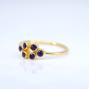 Handmade 925 Sterling Silver Fine <b>Ring</b> with <b>Indian</b> Natural Amethyst Stone for Weddings & Engagements Wholesale Lot - Product Image 4