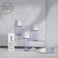 Flacon compte-gouttes en PETG pour soins de la peau, crème cosmétique, huile pour le visage, sérum, essence, 30ml, 40ml, 50ml, 60ml, en plastique rigide YO-A/B/C/D