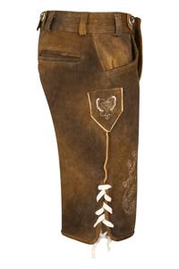 HERREN BAVARIAN BROWN OKTOBERFEST LEDERHOSEN Pantalon Pantalon Trachten Pantalon Cuir Personnalisé Tissu Cuir Vachette Daim 2025 - Product Image 6