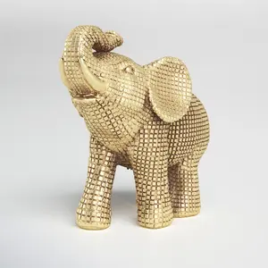 ประติมากรรมสัตว์นามธรรมสไตล์โบราณสมัยใหม่ ทำจากอะลูมิเนียม ชุบทอง งานแฮนด์เมด ตกแต่งอย่างหรูหรา ขัดเงาอย่างประณีต - Product Image 1