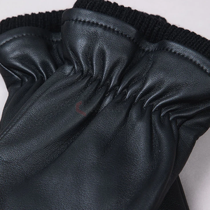 Vente chaude gants en cuir de mouton véritable gants d'hiver doux et chauds pour un usage quotidien prix d'usine direct pas cher - Product Image 3