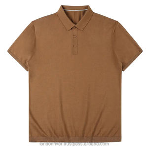 Polo con logotipo personalizado 2025 para hombre, Camiseta lisa de algodón peinado, camisa básica con solapas, polos de manga corta para hombre - Product Image 2