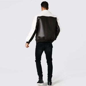Veste d'hiver en cuir pour homme à garniture en peau de mouton robuste fabriquée pour une chaleur maximale et des vêtements classiques par temps froid en plein air - Product Image 4