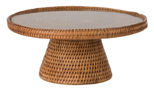 ขาตั้งเค้กสไตล์โบฮีเมียน งานฝีมือจากเนาะมิน ทำจากหวาย สีน้ำตาลน้ำผึ้ง ขนาดเส้นผ่านศูนย์กลาง 30 ซม. สูง 14 ซม. ล้างทำความสะอาดได้ เหมาะสำหรับงานอีเว้นท์และงานปาร์ตี้ ผลิตในเวียดนาม - Product Image 4