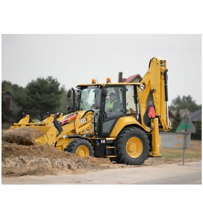 Chargeuse sur pneus CAT 432 d'occasion, capacité nominale de 3 tonnes, équipement de construction lourd - Product Image 2